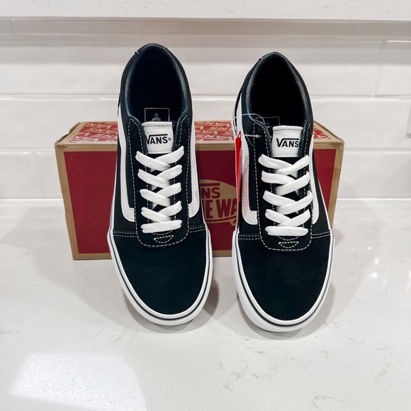 Vans Ward Canvas- Suede/Classic Black & White size 7 - Picture 4 of 7